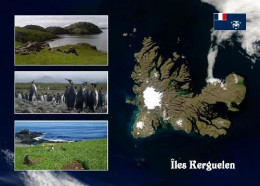 TAAF Kerguelen Islands Satellite View UNESCO New Postcard - TAAF : Territorios Australes Franceses