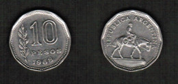 ARGENTINA   10 PESOS 1968 (KM # 60) #7811 - Argentinië