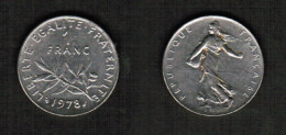 FRANCE   1 FRANC 1978 (KM # 925.1) #7812 - 1 Franc