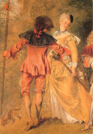 Art - Peinture - Antoine Watteau - L'Embarquement Pour Cythère - Détail Du Couple - Carte Neuve - CPM - Voir Scans Recto - Peintures & Tableaux