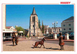 91 - Massy - Ancien Clocher Du XIIIe Siècle - Banque Crédit Mutuel - Eglise - Statues - CPM - Carte Neuve - Voir Scans R - Massy