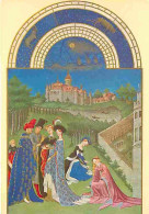 Art - Peinture - Les Très Riches Heures Du Duc De Berry - Château De Dourdan - Avril - Les Accordailles - CPM - Voir Sca - Peintures & Tableaux