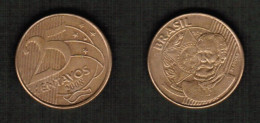 BRAZIL   25 CENTAVOS 2008 (KM # 650) #7814 - Brazilië