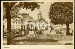 40s AREADA BRAGA MINHO TRAM PORTUGAL POSTAL CARTE POSTALE STAMPED TIMBRE - Braga