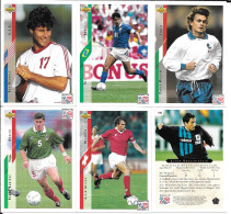 AK37 - 6 CARTES UPPER DECK WORLD CUP USA 94 - AUTRES N°s DISPONIBLES - Trading-Karten