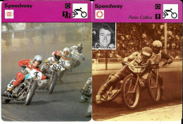 GF798 - FICHES EDITION RENCONTRE - MOTOS SPEEDWAY - OLE OLSEN - PETER COLLINS - JAY SPRINGSTEEN - IVAN MAUGER - Other & Unclassified