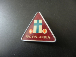Old Badge Schweiz Suisse Svizzera Switzerland - Rotes Kreuz Red Cross - Pro Finlandia - Non Classés