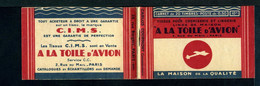 Carnet Semeuse N° 199- Couverture Vide - Série TOILE D'AVION - Nombreux Thèmes Avion Tissus - Anciens : 1906-1965