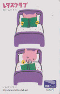 Carte Prépayée JAPON - Animal - COCHON Lecteur - PIG Pigs JAPAN Prepaid Tosho Card -  SCHWEIN - 210 - Autres & Non Classés