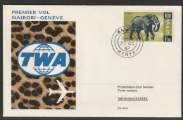 1967, TWA, Erstflug, Nairobi - Genf - Kenya (1963-...)