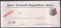 RARO PIEGO COMMERCIALE - STAMPATO - VIAGGIATO 1913 - MAYELLARO - BARI - FIRME AUTOGRAFE (STAMP355) - Italia