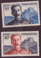 Madagascar - YT N° 325 Et 326 ** - Neuf Sans Charnière - 1954 - Unused Stamps