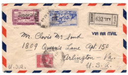 Lebanon - April 19, 1948 Registered Beyrouth Cover To The USA - Libano