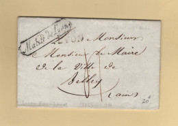 Mairie De Lyon - 68 - Rhone - 1826 - Courrier Signé Du Baron Rambaud - 1801-1848: Precursori XIX