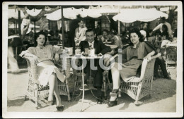 1944 REAL PHOTO FOTO POSTCARD ESPLANADA CAFE ALGÉS OEIRAS PORTUGAL CARTE POSTAL ANGOLA - Lisboa