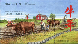 Åland Islands 2020. Year Of The Ox (MNH OG) Souvenir Sheet - Aland