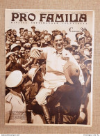 Copertina Pro Familia Del 1937 In Etiopia Giubilo Al Vicerè Maresciallo Graziani - Sonstige & Ohne Zuordnung