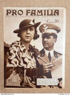 Copertina Pro Familia Del 1937 La Nascita Di Vittorio Emanuele Di Savoia - Otros & Sin Clasificación