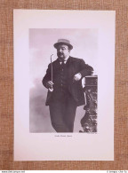 Giulio Piccini O Jarro Volterra, 1849  – Firenze, 1915 Scrittore Stampa Del 1949 - Sonstige & Ohne Zuordnung