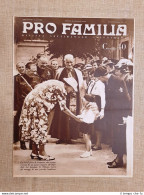 Copertina Pro Familia 1937 Milano Maria José Del Belgio Inaugurazione Ospedale - Otros & Sin Clasificación