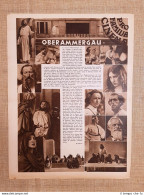 Film Oberammergau Illustrazione Di Cinema Del 1937 - Sonstige & Ohne Zuordnung