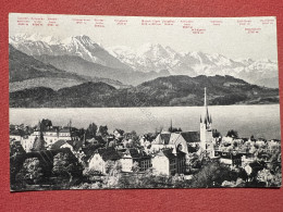 Cartolina - Svizzera - Zug Und Die Berner-Hochalpen - 1910 Ca. - Unclassified