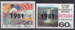 GUYNA 1981 MNH**- Overprint - Guyane (1966-...)