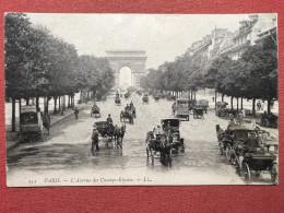 Cartolina - Paris - L'Avenue Des Champs-Elysées - 1907 - Unclassified