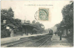 CHAVILLE (92)- La Gare De La Rive Gauche. Train. Editeur P. Marmuse, N° 6. - Chaville