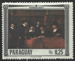 Paraguay 1967. Scott #1034 (MH) Painting, By Rembrandt - Paraguay