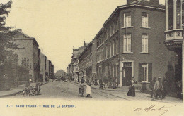 Sint Truiden  Saint Trond Rue De La Station  Charette A Chien  Voie De Tram - Sint-Truiden