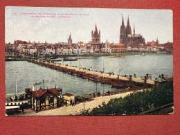 Cartolina - Cathedral Of Cologne And Pontoon Bridge Over The Rhine, Germany 1920 - Unclassified