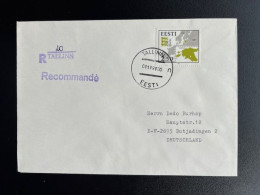 ESTONIA EESTI 1991 REGISTERED LETTER TALLINN TO BUTJADINGEN 01-11-1991 ESTLAND - Estonia