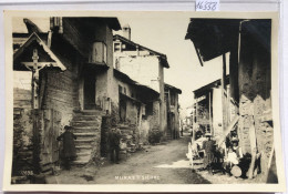 Muraz Sur Sierre (Valais) : Rue Du Village, Avec Gamins Et Gens, Au Début Des Années 1920 (16'558) - Sierre