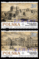 2022.06.30. Lost Architectural Treasures - Castle In Pinczow, Saski Palace In Warsaw  - MNH - Ongebruikt