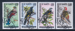 Haiti 1969 Mi# 1062-1065 Used - Overprinted - Apollo XI - 20.7.69 / Space / Birds - Amérique Du Nord