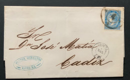 España Santiago Galicia A Cadiz - ...-1850 Prephilately