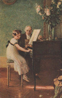 AK Muenier - Klavierstunde - 1922 (68664) - Peintures & Tableaux