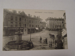 ISERE -BOURGOIN-PLACE D'ARMES ANIMEE - Bourgoin