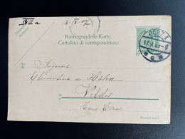 AUSTRIA 1907 POSTCARD GORZ GORIZIA 17-09-1907 OOSTENRIJK OSTERREICH - Cartes Postales