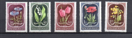 Hungary 1951 Set Flowers/Blumen Stamps (Michel 1208/12) Nice MNH - Nuovi