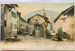 Orsières (Valais) - Rue Séparée En Deux De Part Et D'autre De La Boucherie J. Darbellay ; Précurseur (16'567) - Orsières