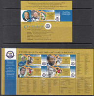 2004 Guyana FIFA Football Pele Bergkamp Complete Set Of 2 Sheets MNH - Guyane (1966-...)