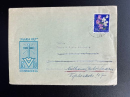 SWITZERLAND 1960 LETTER STEINHAUSEN TO MULHEIM ZWITSERLAND SUISSE SCHWEIZ - Covers & Documents