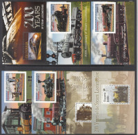 2004 Guyana Steam Locomotives Trains Complete Set Of 14 Sheets MNH - Guyane (1966-...)