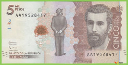 Voyo COLOMBIA 5000 Pesos 2015(2016) P459a B994a AA UNC - Colombia