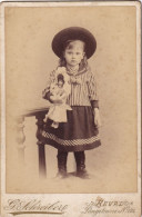 Girl With Doll.G.Schreiber.Reval Cabinet Photo. - Estonia