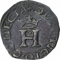 Italie, Comté De Desana, Delfino Tizzone, Liard, 1583, Passerano, Billon, SUP - Monedas Feudales