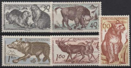 Tschechoslowakei 1959 10 Jahre Tatra-Naturschutzpark 1153/57 Postfrisch - Unused Stamps