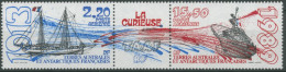 Franz. Antarktis 1989 Schiffe Forschung 252/53 ZD Postfrisch (C26302) - Unused Stamps